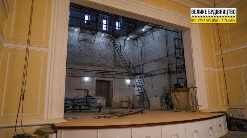 «Велике будівництво» Зеленського до 1 серпня завершить реставрацію Полтавської філармонії