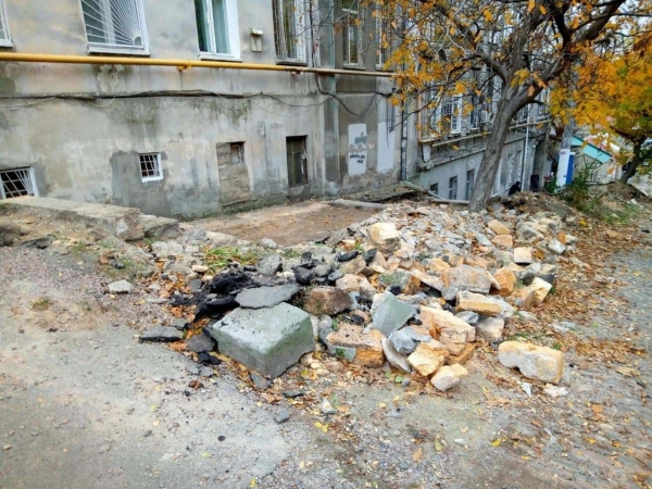 В Одессе начали ремонт Градоначальницкой лестницы: как это выглядит. Фото