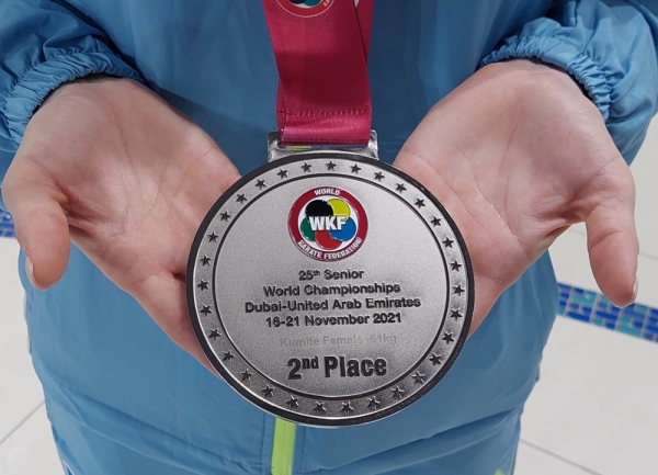 Карате. Спортсменка из Одесской области впервые завоевала серебряную медаль чемпионата мира для Украины