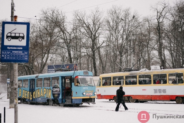Как Одесса и одесситы встретили первый настоящий снегопад 2022 года. Большой фоторепортаж