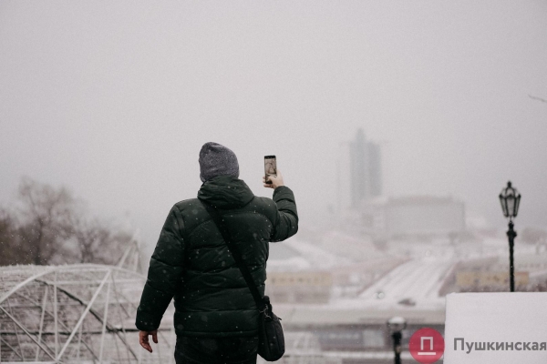 Как Одесса и одесситы встретили первый настоящий снегопад 2022 года. Большой фоторепортаж
