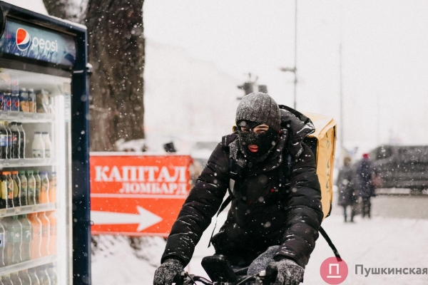 Как Одесса и одесситы встретили первый настоящий снегопад 2022 года. Большой фоторепортаж