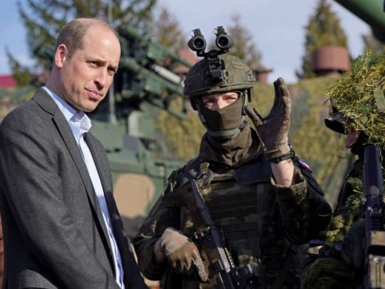Принц Вільям несподівано відвідав британських військових у Польщі поруч із кордоном України