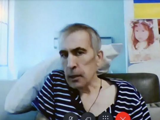 Виснажений до&nbsp;невпізнання: Саакашвілі під час суду продемонстрував по&nbsp;відеозв'язку свій моторошний стан