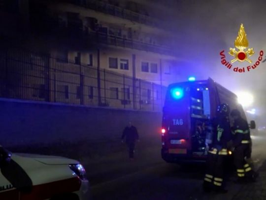 Пожежа в італійській лікарні: є постраждалі