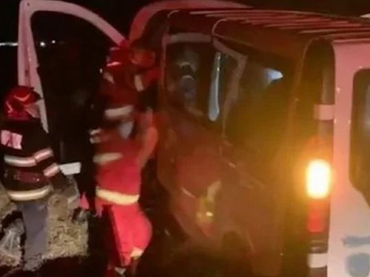 В&nbsp;Румунії перекинувся мікроавтобус з&nbsp;американськими солдатами: є&nbsp;постраждалі