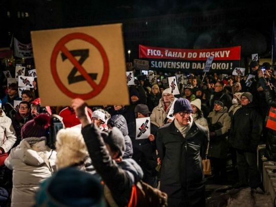 Ми не російська ганчірка: тисячі людей вийшли на протести у Словаччині