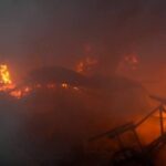 В Одесском районе горел склад: огонь охватил большую площадь